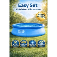 Premini 305X76 cm Large Family Inflatable Pool, Easy Setup, Durable Garden Pool
