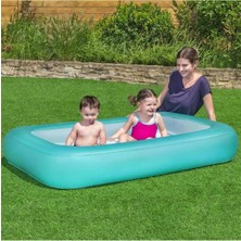 Bestway Renkli Çocuk Havuzu 165X104X25 cm Şişme Tabanlı Eğlence ve Güvenlik