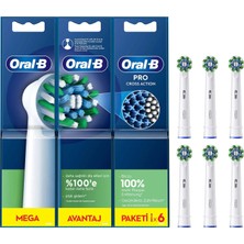 Oral-B Oral-B cross Action Clean Maximiser 6’lı Diş Fırçası Yedek Başlığı EB50