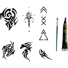 Belirtilmemiş Tribal Modeller Hint Kınasıyla Geçici Dövme Seti