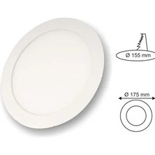 Cata Eco 12W LED Panel Armatür Beyaz Işık Sıva Üstü Tavan Armatürü CT-5147