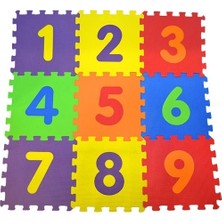 Pro İthalat 9 Parça Renkli Çocuk Oyun Halısı Eğitici Eva Puzzle Yer Matı 33 x 33 cm Kaydırmaz Özellik