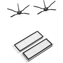 Roborock S5 S5 Max S6 S6 Pure Hepa Filtre 5 Kollu Yan Fırça Set - Uyumlu - Yeni Nesil