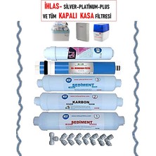 Netsu- İhlas Aura Cebilon Silver ve Tüm Kapalı Kasa Su Arıtma Cihazı Flitresi 5 li Filtre seti-