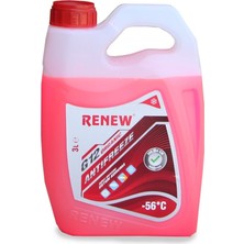Renew G12 Organik Kırmızı Antifriz -56C 3 Litre  ( Üretim Yılı : 2022 )Uzun Ömürlü Motor Koruma ve Soğutma Sıvısı