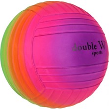 Timion Mey Ithalat® Double W Sports Gökkuşağı Tırtıklı Pvc Top 23CM