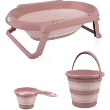Timion Mey Ithalat®  katlanır Banyo 3'lü Küvet Seti 765 Somon