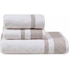 Doqu Home Akdeniz Verona Banyo Yüz Havlu Seti Bej