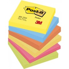 3m™ Post-It® Yapışkanlı Not Kağıdı, Enerji Serisi - 6lı Paket (100 Yaprak, 76MM x 76MM)