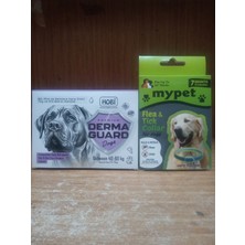 Hobi Derma Guard Köpekler Için Bit Pire Önleyici Cilt Bakım Damlası 40-60 kg 5 ml x 4 Adet+mypet köpek pıre tasması