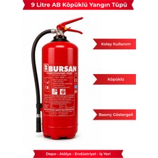 Bursan 6 kg Abc Kuru Kimyevi Tozlu Yangın Söndürme Tüpü