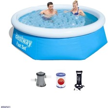 Bestway Geniş ve Dayanıklı 244X66CM Şişme Havuz, Eğlence Dolu Yaz Keyfi