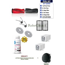 Roboclinic Roborock Saros 10R Robot Süpürge Uyumlu Yedek Toz Torba, Fırça, Hepa Filtre, Mop, Deterjan