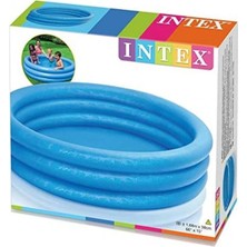 intex Büyük Kristal Mavi Şişme Havuz 168X38 Cm, Eğlence ve Serinlik Için Ideal
