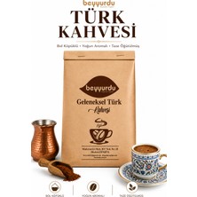 Türk Kahvesi Beyyurdu Bol Köpüklü Yoğun Aromalı Taze Öğütülmüş Kahve