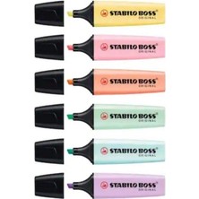 Stabilo Boss Pastel Fosforlu Kalem 6 Adet