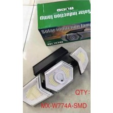 kzy mobilyal Powermaster Solar Güneş Enerjili Geniş Açılı Çift Kanatlı 254 SMD Ledli 3 Modlu Beyaz İndüksiyon Lambası W774A