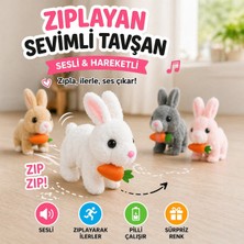 Empressco Pilli Zıplayan Tavşan Oyuncak | Sevimli Peluş Hareketli Tavşan - Fiyatı, Yorumları