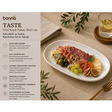 Bonna Gourmet Oval Kayık Tabak 29 x 17 cm.