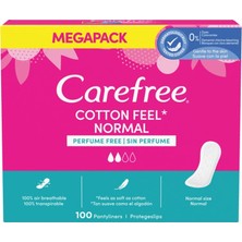 Carefree Normal Cotton Parfümsüz Günlük Ped 100'LÜ