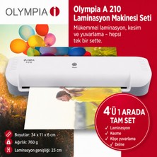 A 210 Set 4 In 1 Trend Laminasyon Makinesi ve 15 Adet Pvc Film