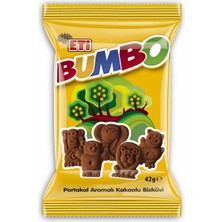 Eti Bumbo Portakal Aromalı Kakaolu Bisküvi 42 G (10'li Paket)