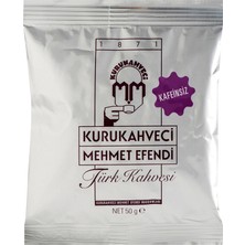 Kurukahveci Mehmet Efendi Kafeinsiz Türk Kahvesi 50 G (2'li Paket)