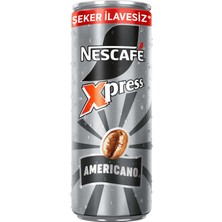 Nescafe Nescafé Xpress Americano Şeker Ilavesiz Soğuk Kahve 250ML   (3'li Paket)