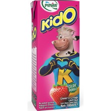 Pınar Kido Çilekli Süt 180 ml (7'li Paket)