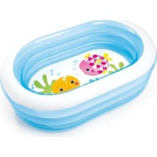 intex Şeffaf Oval Havuz 163X107X46CM, Eğlence ve Serinlik Dolu Anlar Için Ideal