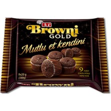 Eti Browni Gold Kakao Soslu Çikolatalı 9'lu 180 G (3'li Paket)