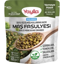 Yayla Haşlanmış Suyu Süzülmüş Maş Fasulyesi 150 G (3'li Paket)