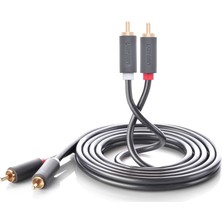 Ugreen 2rca To 2rca Ses Kablosu 1.5 Metre 24K Altın Kaplama Doğa Dostu TPE Malzemeden Üretilmiştir