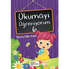 Akademi Çocuk Okumayı Öğreniyorum 6 - Nevra Diler Adalı Çocuk Öykü Kitabı 20 Sayfa Türkçe Normal Boy