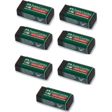 Faber-Castell Siyah Renkli Küçük Boy Silgi 7'li PVC-Free Temiz ve Pürüzsüz Silme