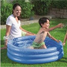 Bestway Renkli 3 Halkalı Şişme Havuz 102X25CM, Eğlence ve Serinlik Için Perfect