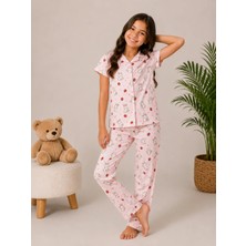 Myhanne Desenli Kız Çocuk Pijama Takımı 9929