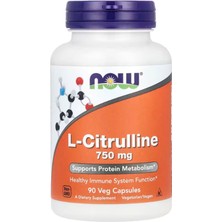 Now Foods, L-Citrulline, 750 Mg, 90 Veg Capsules.