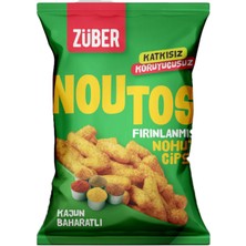 Züber Noutos Fırınlanmış Nohut Cips Kajun Baharatlı 55 G (3'li Paket)