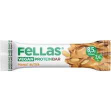 Fellas Vegan Protein Bar Yer Fıstığı Ezmeli 40 G (3'li Paket)