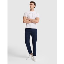Pierre Cardin Erkek Lacivert Straight Fit Kanvas Pantolon 50320840-VR033