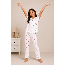 Myhanne Desenli Kız Çocuk Pijama Takımı 9929
