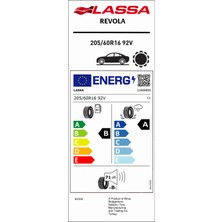 Lassa 205/60R16 92V Revola Yaz Bınek Lastık  Bınek Otomobıl Yaz