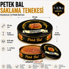 Aksaray Arıcılık Petek Bal Saklama Tenekesi Karakovan Bal Kutusu Metal Bal Ambalajı