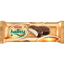Ülker Halley Çikolata Kaplamalı Sandviç Bisküvi 8'li 240 G (3'li Paket)
