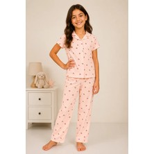 Myhanne Desenli Kız Çocuk Pijama Takımı 9929