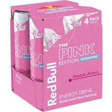Red Bull Sugarfree Pink Edition Ahududu 4 x 250 ml