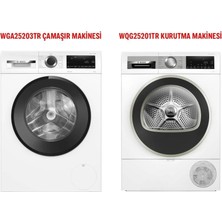 Bosch WGA25203TR 10 kg Çamaşır Makinesi - Bosch WQG25201TR 10 kg Kurutma Makinesi 2'li Set