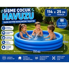Premini Renkli 114X25 cm Çocuk Şişme Bahçe Havuzu, Yaz Eğlencesi Için Mükemmel Seçim