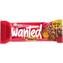 Eti Wanted Sütlü Çikolata Kaplı Mısır ve Buğday Gevrekli Karamelli Bar 32 G (8'li Paket)